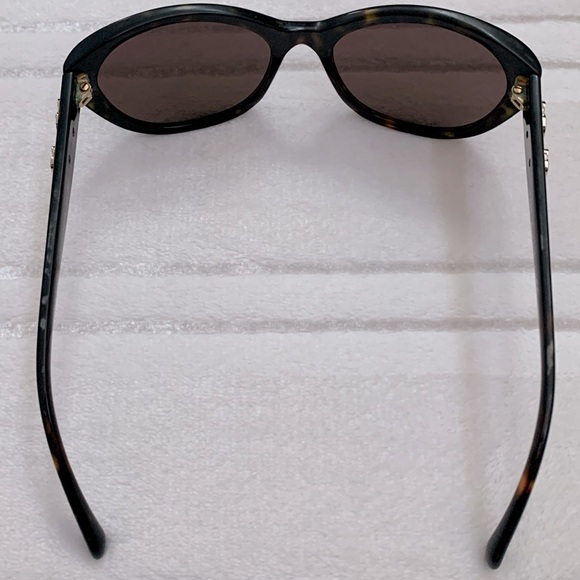 Vintage Chanel Tortoise Shell Camellia Sunglasses Brown - Picture 14 of 14